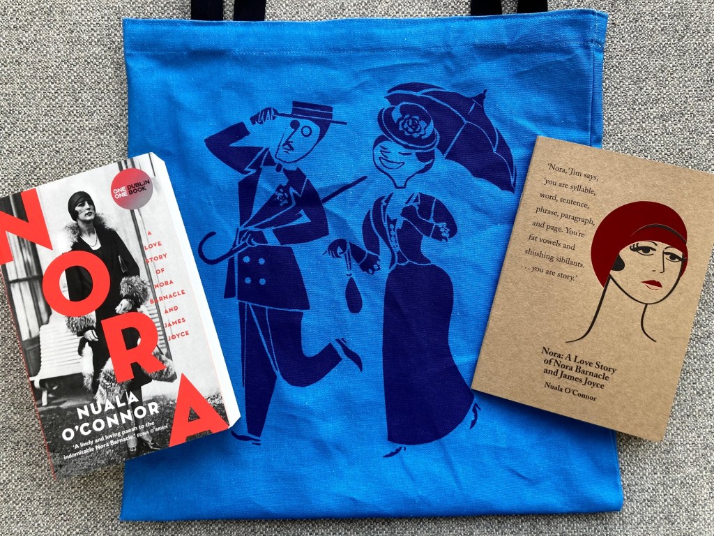 Nora by Nuala O'Connor with tote bag and notebook by At It Again